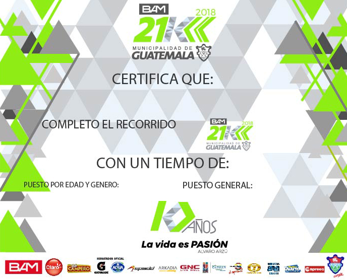 OBTÉN TU CERTIFICADO DE 21K